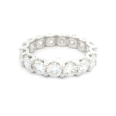 114k White Gold 4.8 grams 4.15ct shimmering eternity ring