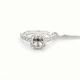 Ladies Ring 14K White Gold 7.3 Grams .59CT