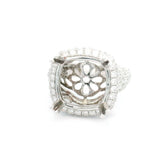 Ladies Ring 18K White Gold 6.13 Grams 2.16CT