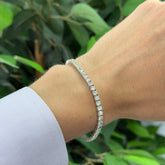 Diamond White Gold Bracelet – 14k, 8.43 Carats
