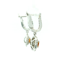 Ladies Diamond Earring White Gold