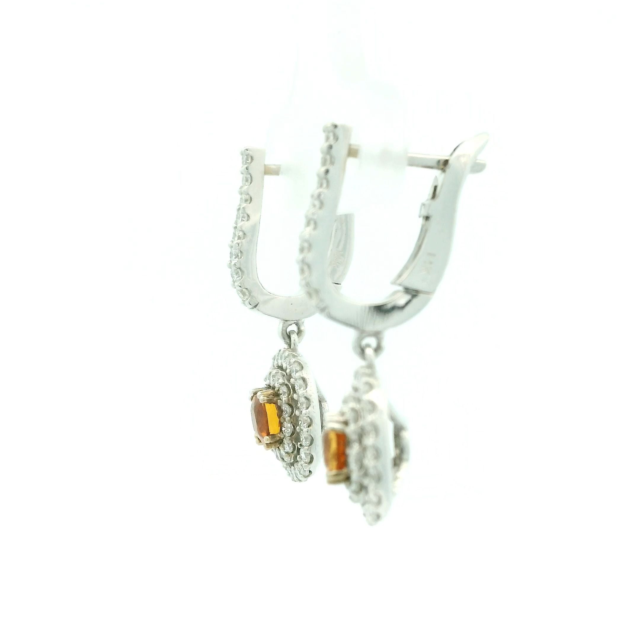 Ladies Diamond Earring White Gold