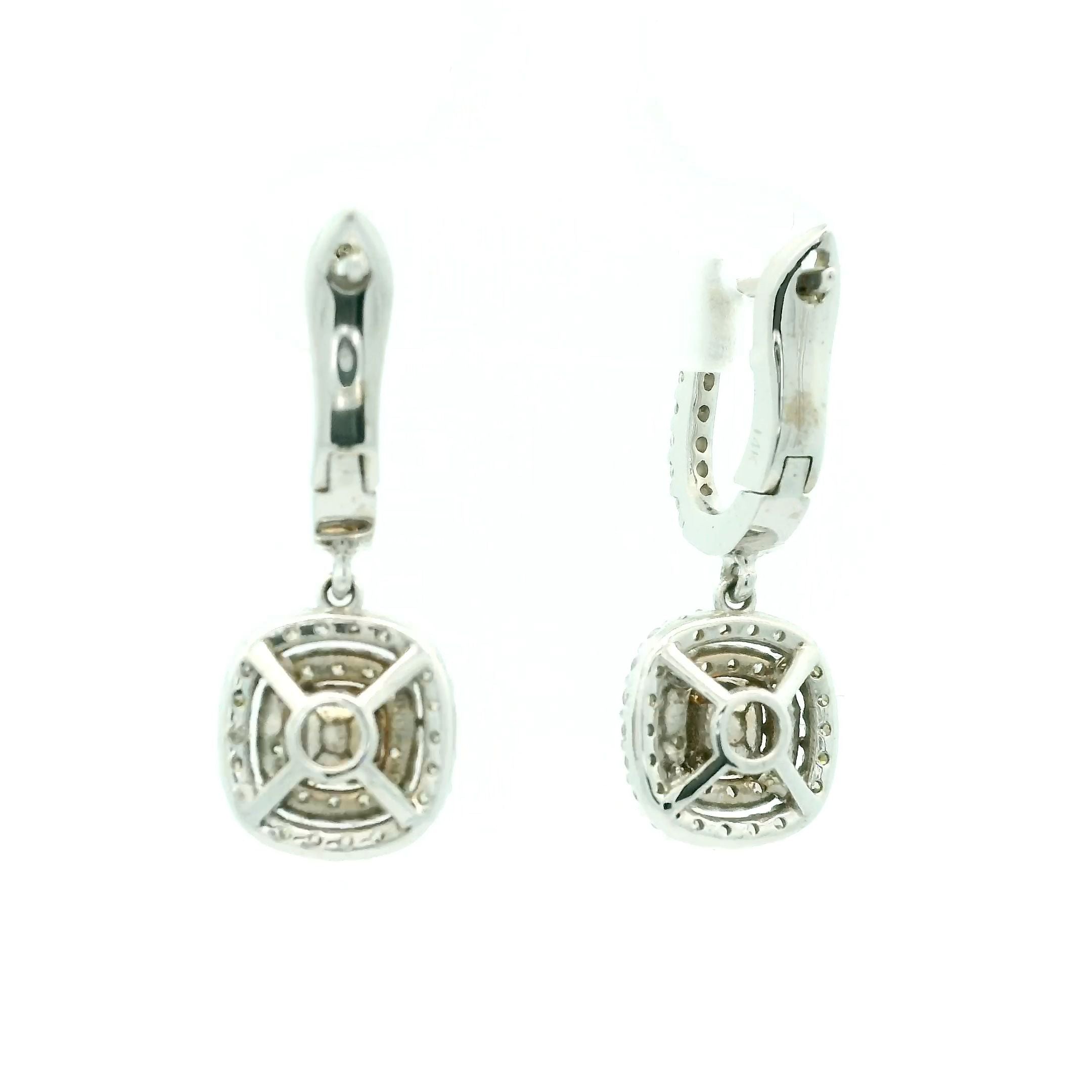 Ladies Diamond Earring White Gold