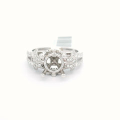 18k White Gold 5.19 grams 63ct classic and stunning women's ring