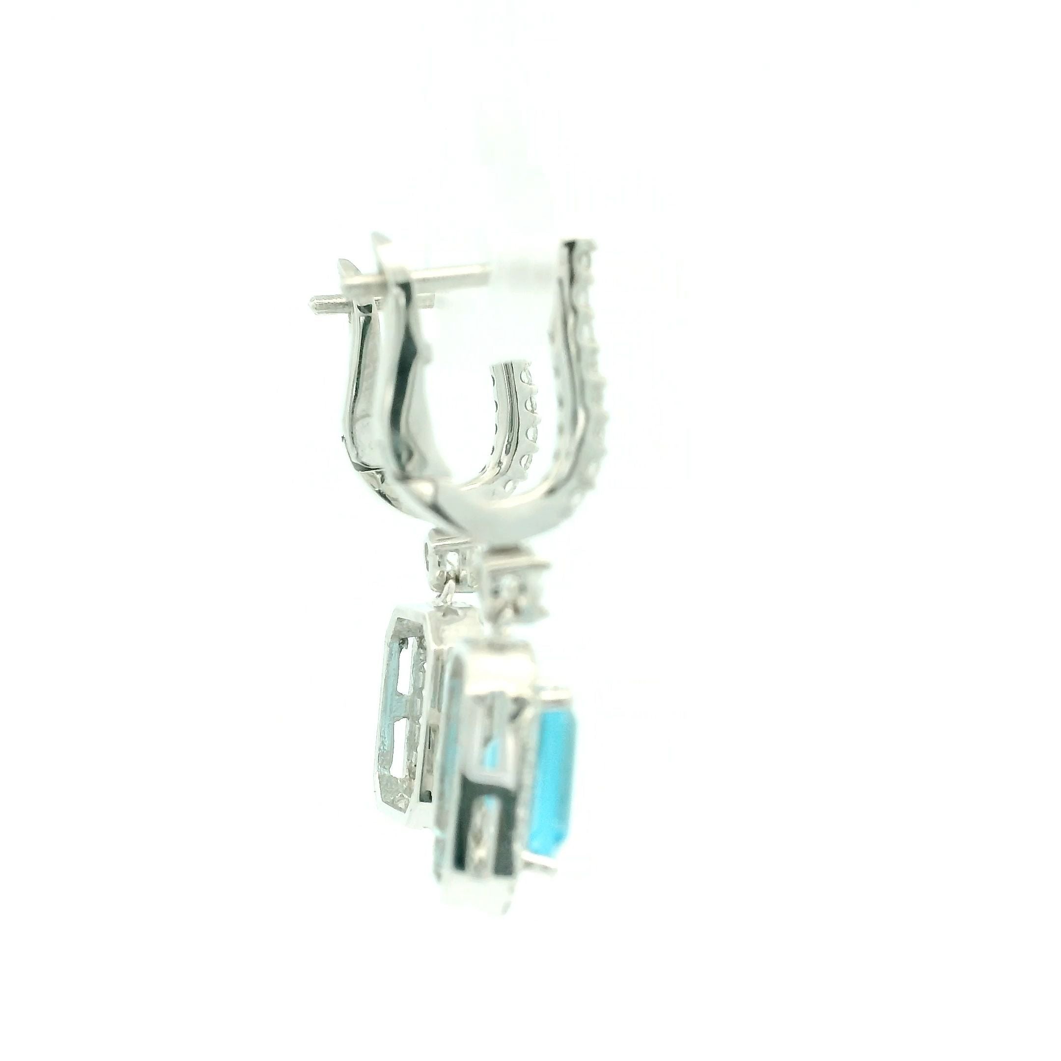 Ladies Diamond Earring White Gold