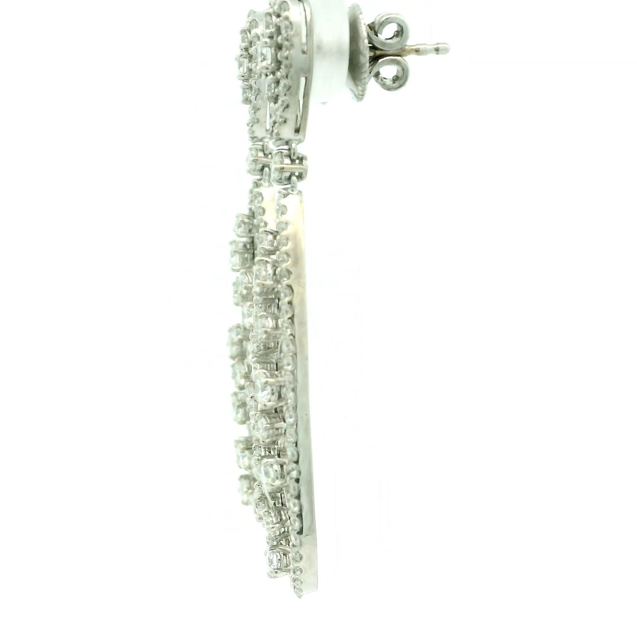 Ladies Diamond Earring White Gold