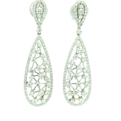 Ladies Diamond Earring White Gold