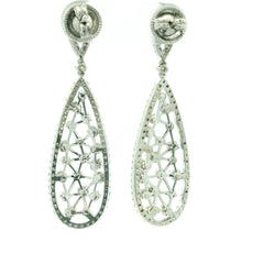 Ladies Diamond Earring White Gold