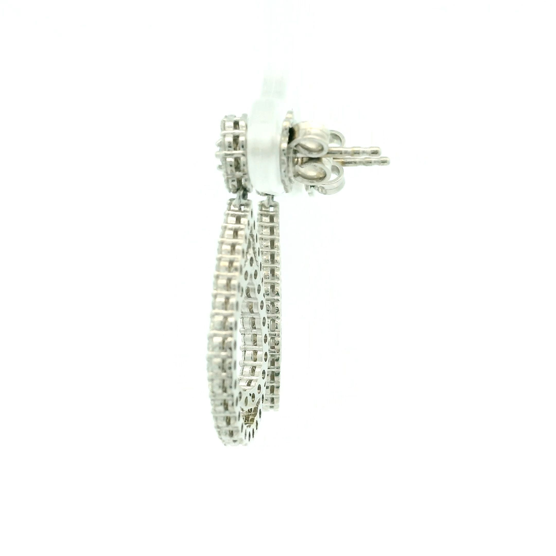 Ladies Diamond Earring White Gold