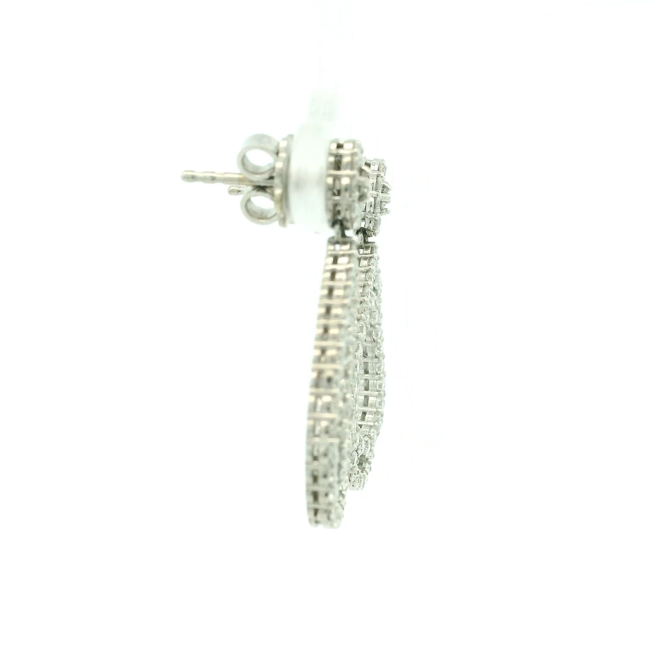 Ladies Diamond Earring White Gold