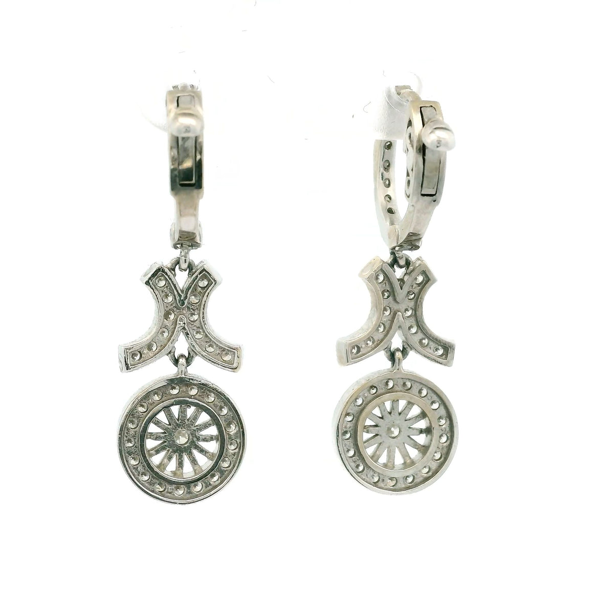 Ladies Diamond Earring White Gold