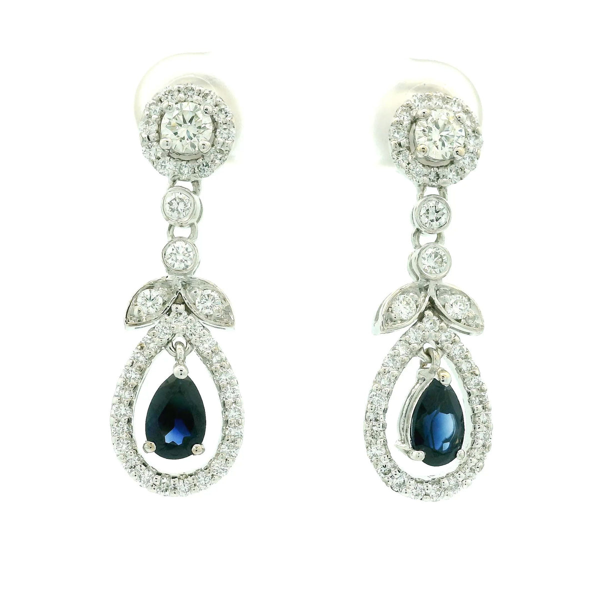 Ladies Diamond Earring White Gold