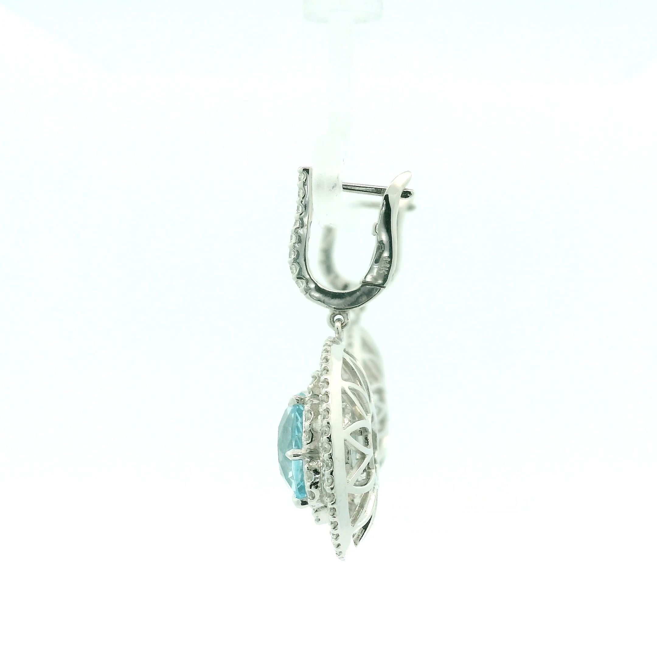 Ladies Diamond Earring White Gold