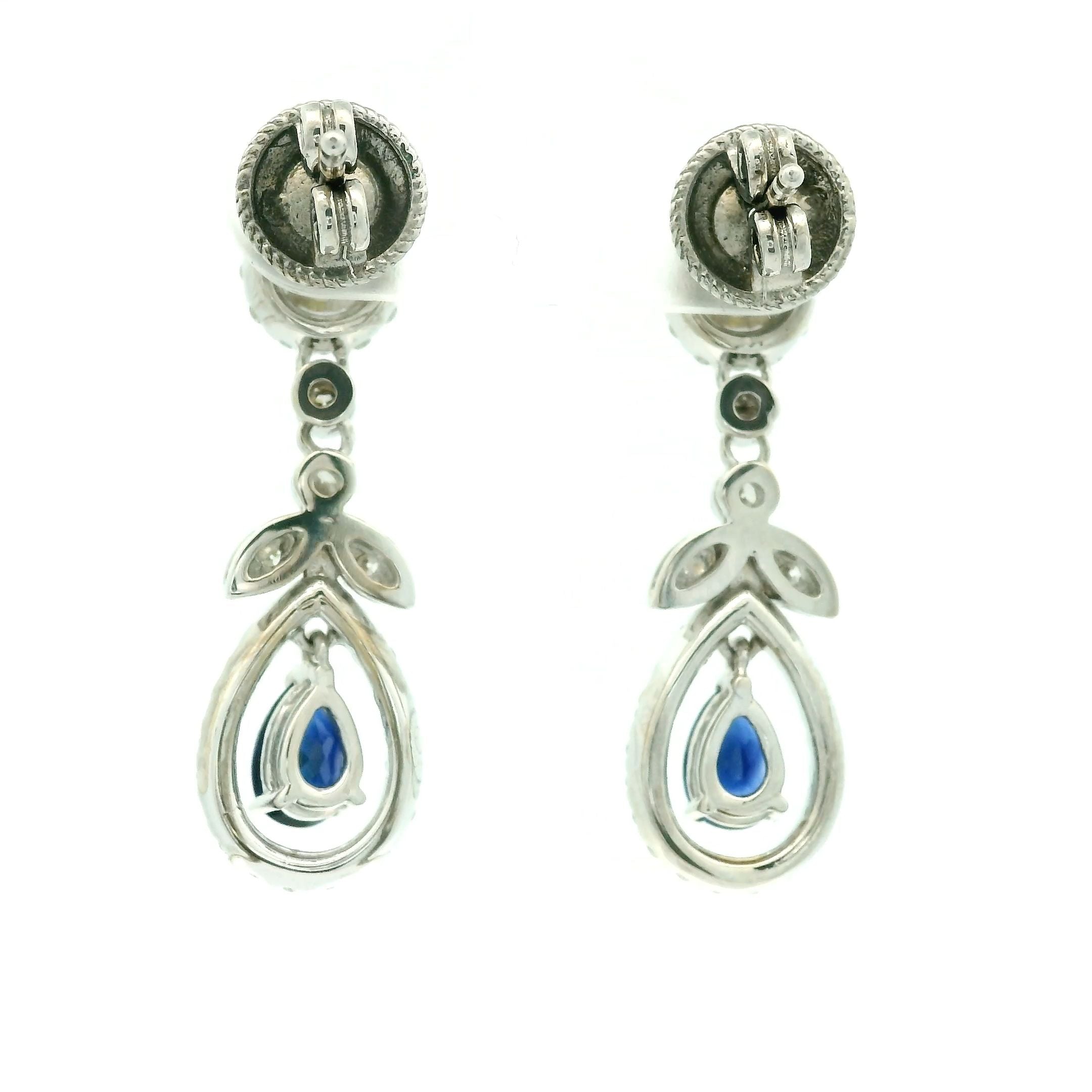 Ladies Diamond Earring White Gold