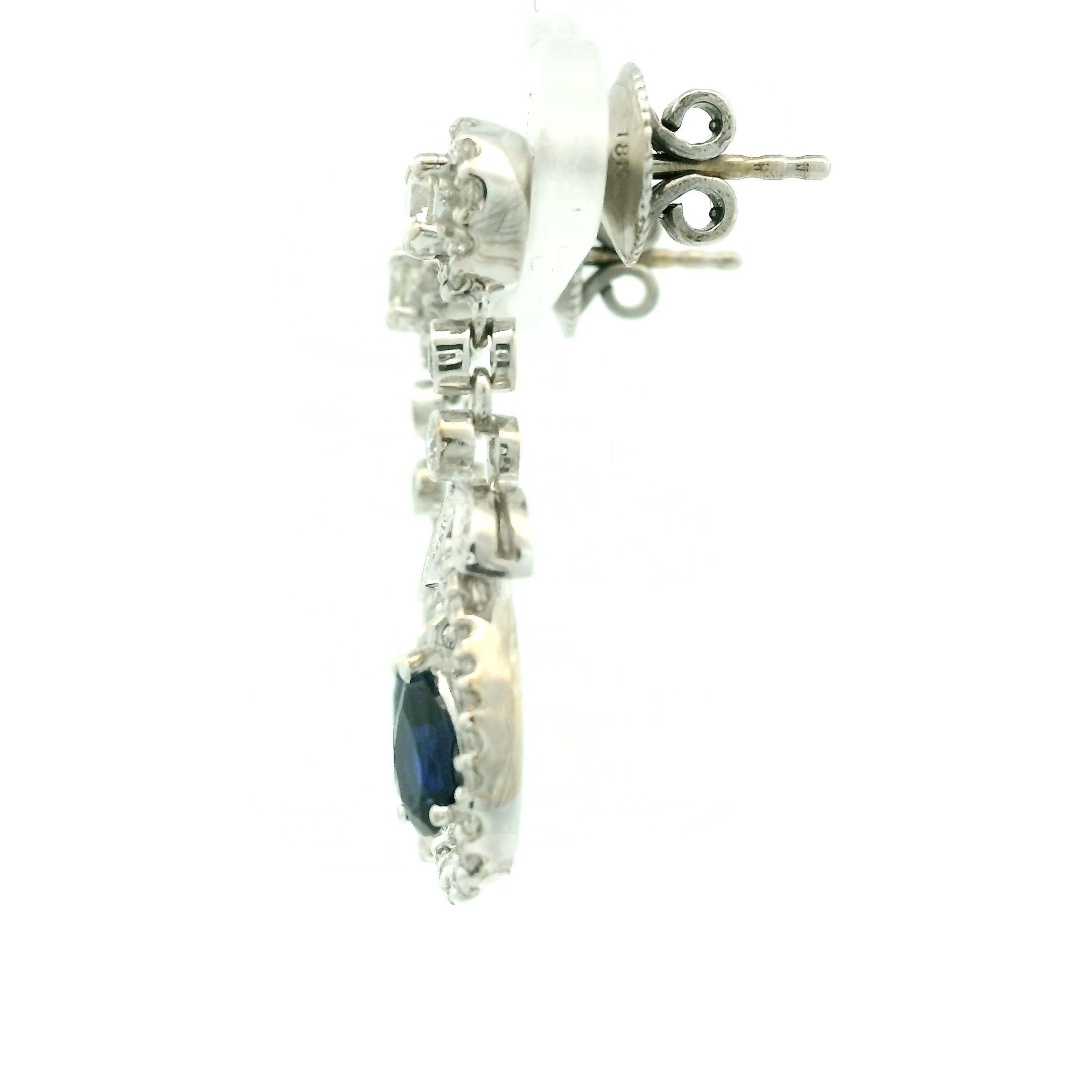 Ladies Diamond Earring White Gold