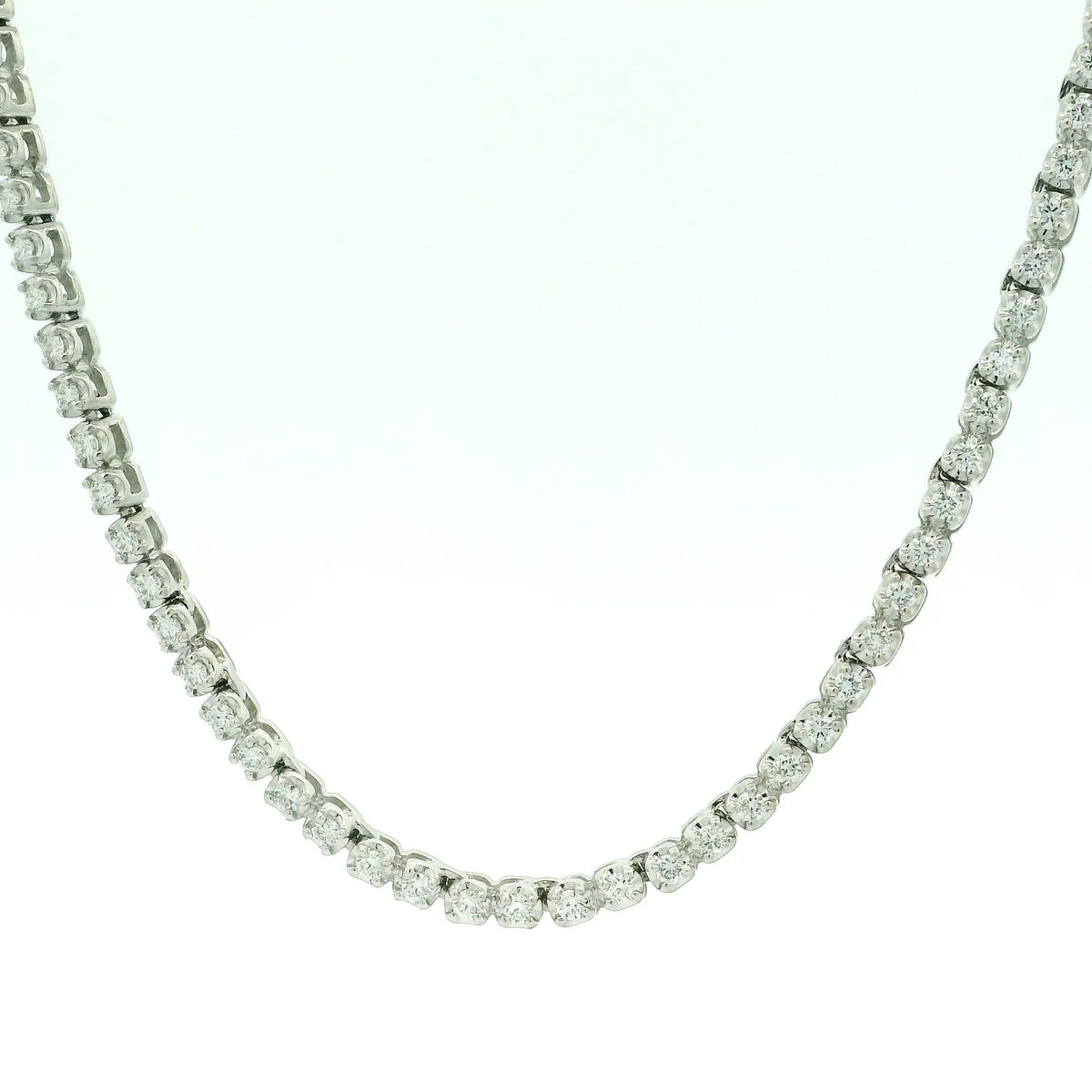 Ladies Diamond Necklace White Gold